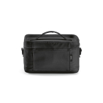 Borsa termica in plastica riciclata con doppio manico per il trasporto 7.5L color nero vista posteriore
