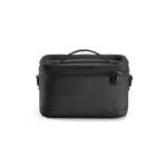 Borsa termica in plastica riciclata con doppio manico per il trasporto 7.5L color nero vista frontale