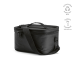 Borsa termica in plastica riciclata con doppio manico per il trasporto 7.5L color nero