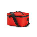 Borsa termica in plastica riciclata con doppio manico per il trasporto 7.5L color rosso