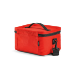 Borsa termica in plastica riciclata con doppio manico per il trasporto 7.5L color rosso seconda vista