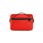 Borsa termica in plastica riciclata con doppio manico per il trasporto 7.5L color rosso vista frontale