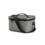 Borsa termica in plastica riciclata con doppio manico per il trasporto 7.5L color grigio