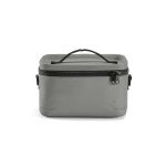 Borsa termica in plastica riciclata con doppio manico per il trasporto 7.5L color grigio vista frontale