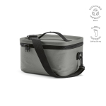 Borsa termica in plastica riciclata con doppio manico per il trasporto 7.5L color grigio