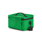 Borsa termica in plastica riciclata con doppio manico per il trasporto 7.5L color verde seconda vista