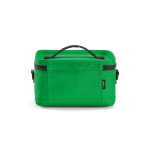 Borsa termica in plastica riciclata con doppio manico per il trasporto 7.5L color verde vista posteriore