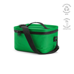 Borsa termica in plastica riciclata con doppio manico per il trasporto 7.5L color verde