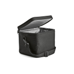 Borsa frigo isolante in plastica riciclata con ampia apertura 10L color nero vista ambiente