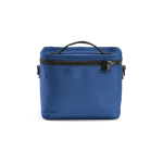 Borsa frigo isolante in plastica riciclata con ampia apertura 10L color blu vista frontale
