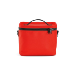 Borsa frigo isolante in plastica riciclata con ampia apertura 10L color rosso vista frontale