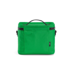 Borsa frigo isolante in plastica riciclata con ampia apertura 10L color verde vista posteriore