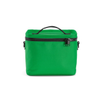 Borsa frigo isolante in plastica riciclata con ampia apertura 10L color verde vista frontale