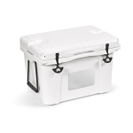 Borsa termica a doppia parete in plastica riciclata 35L color bianco