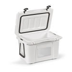 Borsa termica a doppia parete in plastica riciclata 35L color bianco seconda vista
