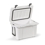 Borsa termica a doppia parete in plastica riciclata 35L color bianco quarta vista