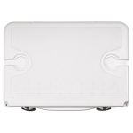 Borsa termica a doppia parete in plastica riciclata 35L color bianco vista dettaglio