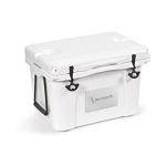 Borsa termica a doppia parete in plastica riciclata 35L color bianco