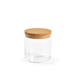 Barattolo in vetro borosilicato per cucina con coperchio in sughero 500ml color trasparente
