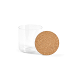 Barattolo in vetro borosilicato per cucina con coperchio in sughero 500ml color trasparente seconda vista