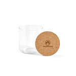 Barattolo in vetro borosilicato per cucina con coperchio in sughero 500ml color trasparente