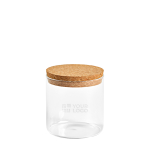 Barattolo in vetro borosilicato per cucina con coperchio in sughero 500ml vista principale