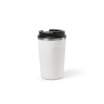 Bicchiere termico sostenibile in acciaio inossidabile riciclato 400 ml color bianco