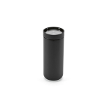 Tazza da viaggio a doppia parete in acciaio inossidabile riciclato 340ml color nero seconda vista