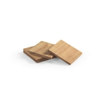 Set di 4 sottobicchieri sostenibili realizzati in legno di acacia color naturale