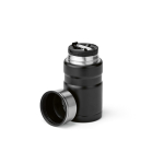 Barattolo per alimenti in acciaio riciclato con cucchiaio pieghevole 740ml color nero quinta vista