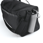 Borsa sportiva impermeabile in plastica ecologica con tasca nascosta 50L color nero vista dettaglio
