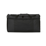 Borsa sportiva impermeabile in plastica ecologica con tasca nascosta 50L color nero vista frontale