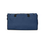 Borsa sportiva impermeabile in plastica ecologica con tasca nascosta 50L color blu vista posteriore