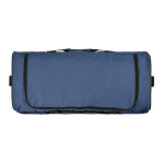 Borsa sportiva impermeabile in plastica ecologica con tasca nascosta 50L color blu seconda vista dettaglio