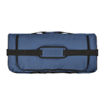 Borsa sportiva impermeabile in plastica ecologica con tasca nascosta 50L color blu vista superiore