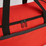 Borsa sportiva impermeabile in plastica ecologica con tasca nascosta 50L color rosso seconda vista dettaglio