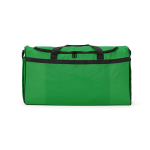 Borsa sportiva impermeabile in plastica ecologica con tasca nascosta 50L color verde vista frontale