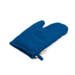 Guanto da cucina con pollice separato in cotone riciclato 220 g/m² color blu
