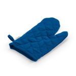 Guanto da cucina con pollice separato in cotone riciclato 220 g/m² color blu seconda vista