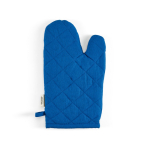 Guanto da cucina con pollice separato in cotone riciclato 220 g/m² color blu vista posteriore