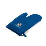 Guanto da cucina con pollice separato in cotone riciclato 220 g/m² color blu