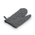 Guanto da cucina con pollice separato in cotone riciclato 220 g/m² color grigio seconda vista
