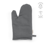 Guanto da cucina con pollice separato in cotone riciclato 220 g/m² color grigio