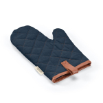 Robusto guanto da cucina in cotone ecologico con pollice separato 280 g/m2 color blu mare seconda vista