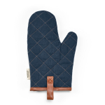 Robusto guanto da cucina in cotone ecologico con pollice separato 280 g/m2 color blu mare vista posteriore