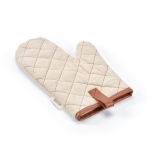 Robusto guanto da cucina in cotone ecologico con pollice separato 280 g/m2 color naturale seconda vista