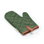 Robusto guanto da cucina in cotone ecologico con pollice separato 280 g/m2 color verde militare seconda vista
