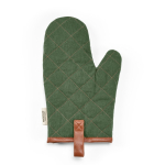 Robusto guanto da cucina in cotone ecologico con pollice separato 280 g/m2 color verde militare vista posteriore