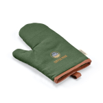 Robusto guanto da cucina in cotone ecologico con pollice separato 280 g/m2 color verde militare