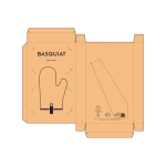 Robusto guanto da cucina in cotone ecologico con pollice separato 280 g/m2